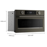 KitchenAid Black Ore 30 in. Built-In Convection Microwave (1.4 Cu. Ft.) - KMBS730SBE
