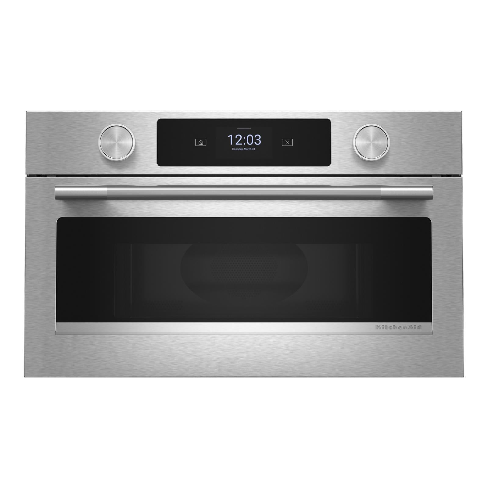KitchenAid PrintShield Stainless 30 in. Built-In Convection Microwave (1.4 Cu. Ft.) - KMBS730SPS