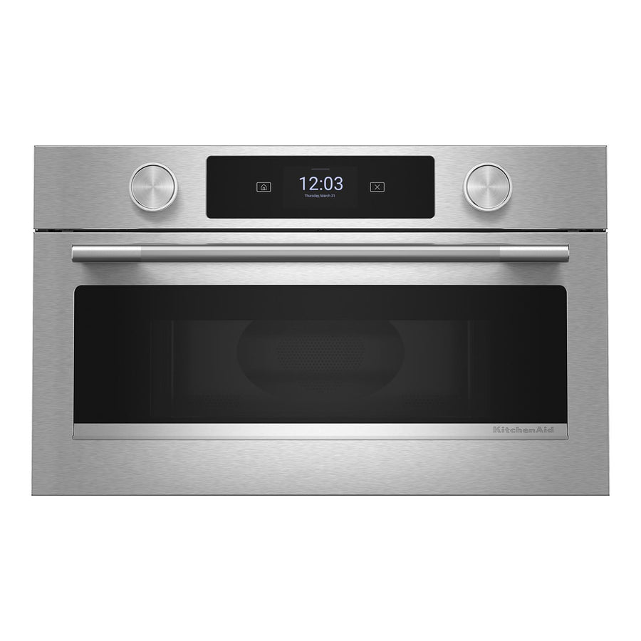 KitchenAid PrintShield Stainless 30 in. Built-In Convection Microwave (1.4 Cu. Ft.) - KMBS730SPS