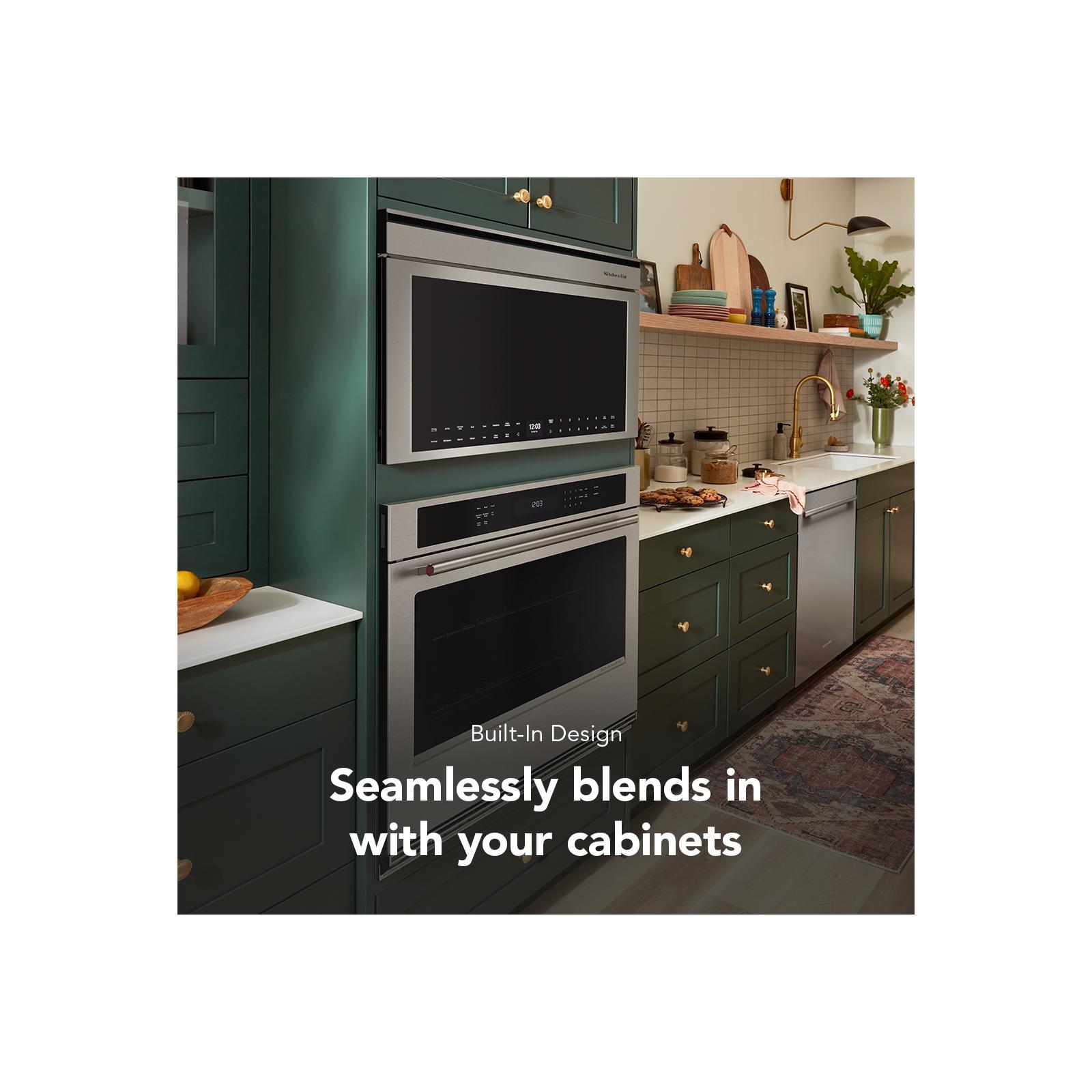 KitchenAid PrintShield Stainless Smart Built-In Convection Microwave (1.1 Cu. Ft.) - YKMBT730SPS--