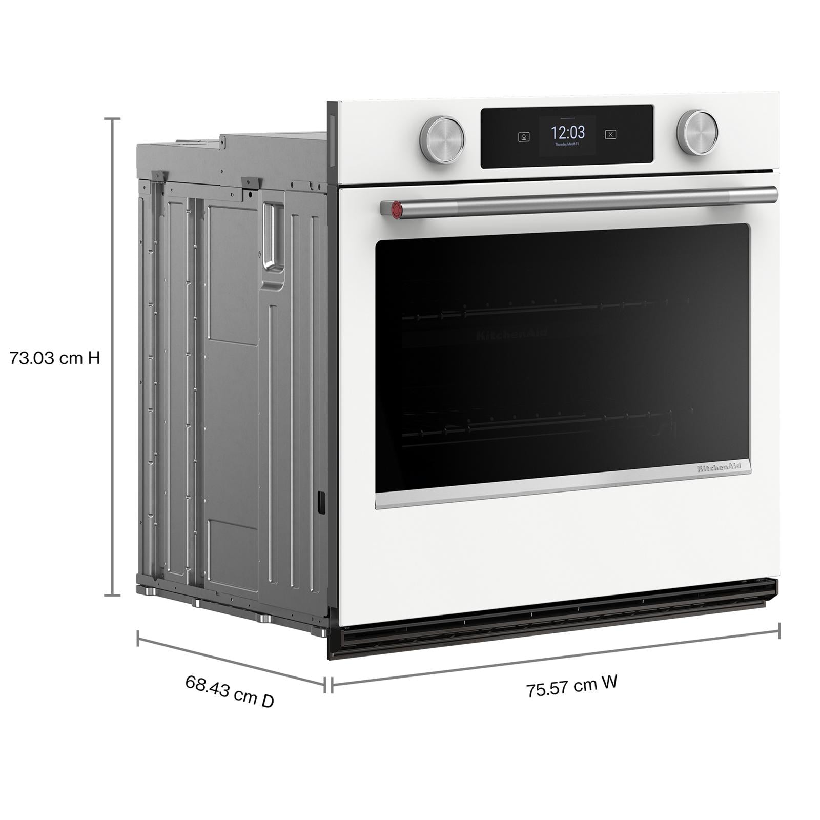 KitchenAid White 30" Wall Oven (5.0 cu ft) - KOES730SWH