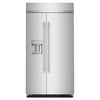 KitchenAid 42" 25.0 Cu. Ft. PrintShield Stainless Steel Built-In Side-by-Side Refrigerator - KBSD742SPS