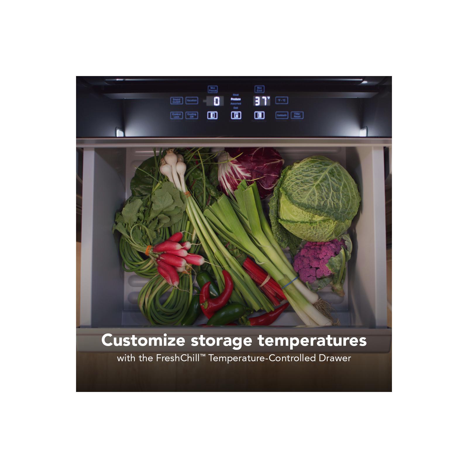 KitchenAid 48" 30.0 Cu. Ft. PrintShield Stainless Steel Built-In Side-by-Side Refrigerator - KBSN748SPS
