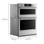 KitchenAid PrintShield Stainless 27" Wall Oven with Microwave (5.7 cu ft) - KOEC727SPS