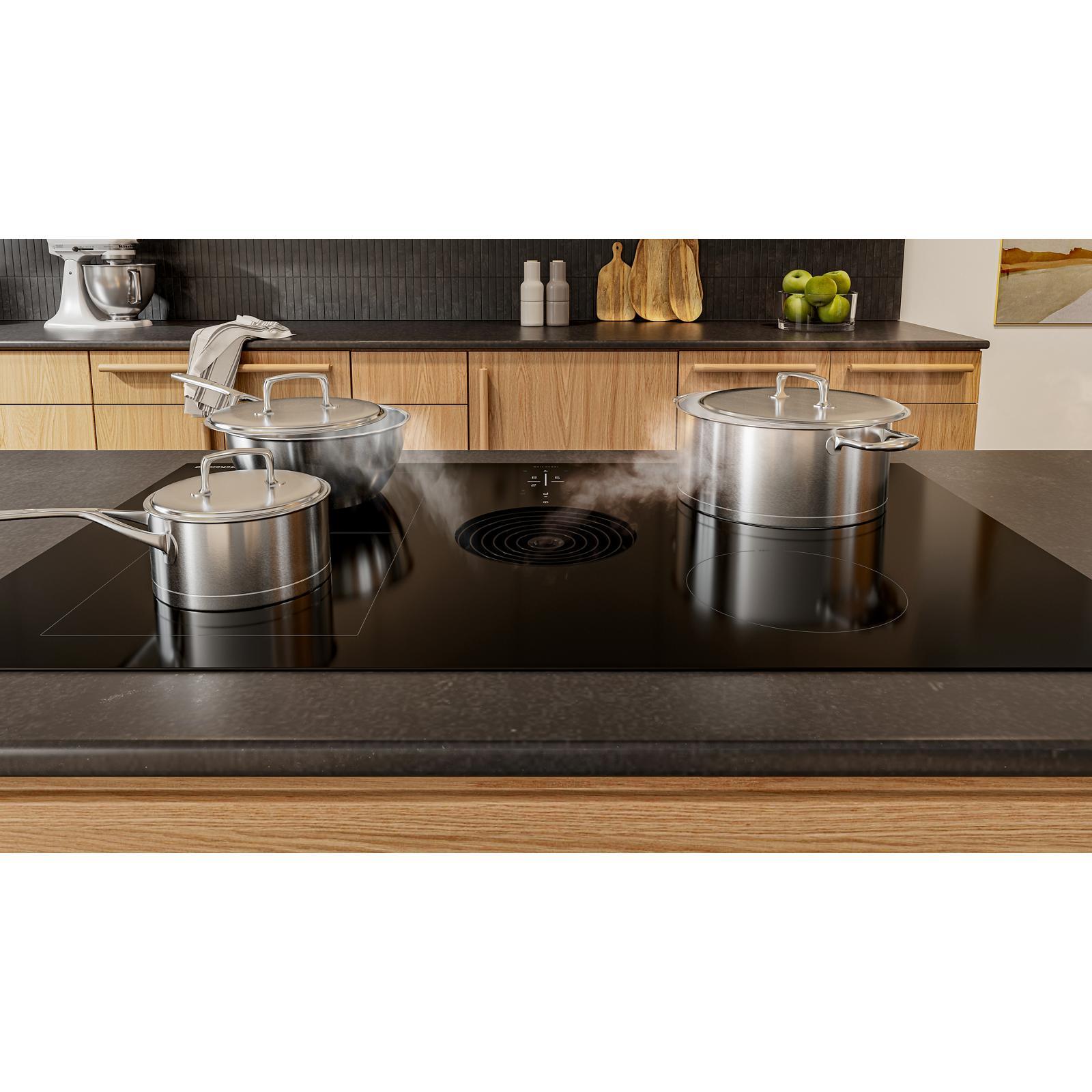 KitchenAid Black 36" Induction Downdraft Cooktop - KCID936SBL