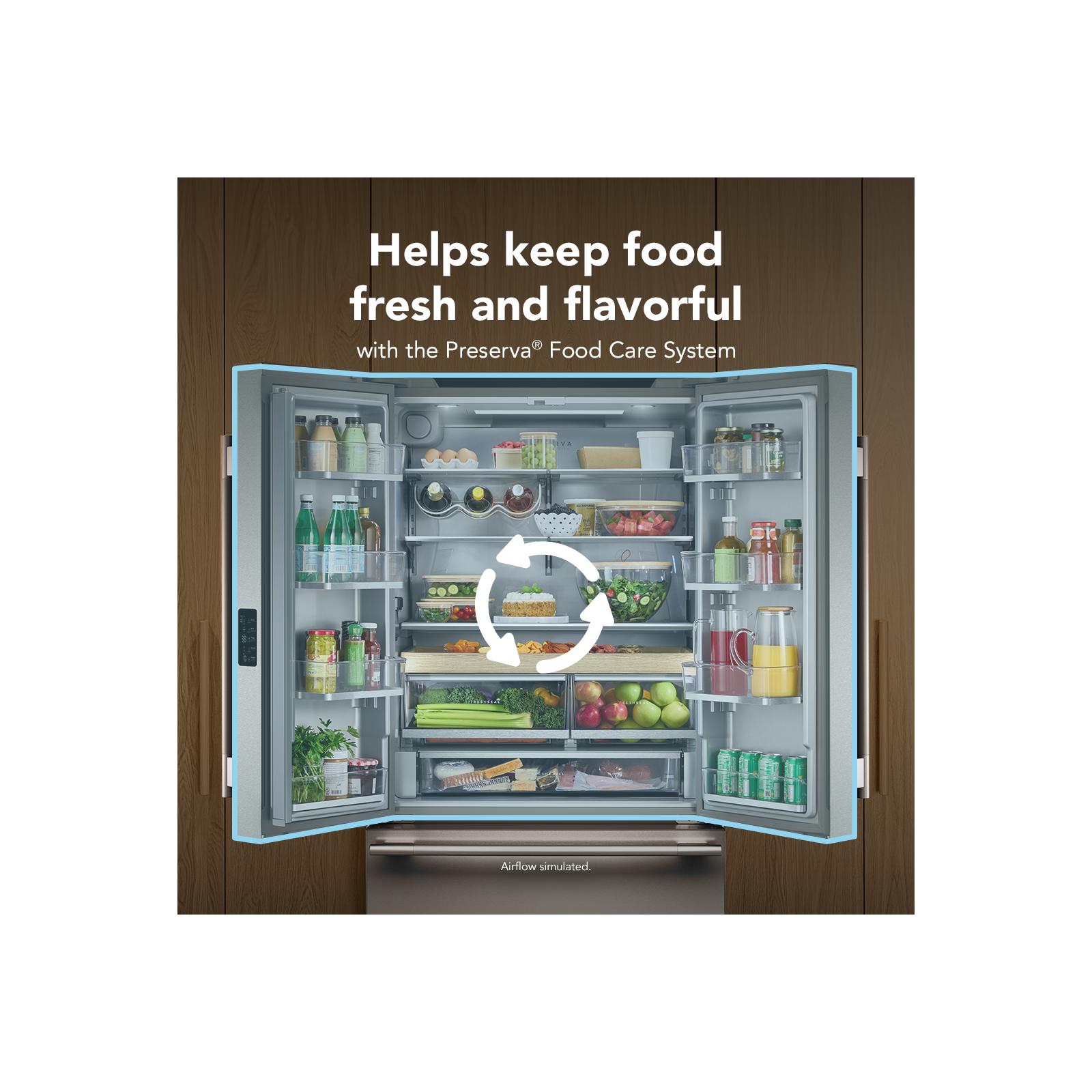 KitchenAid 36" 24.8 Cu. Ft. Black Ore Counter-Depth French Door Refrigerator with Internal Water Dispenser – KRFC336SBE--