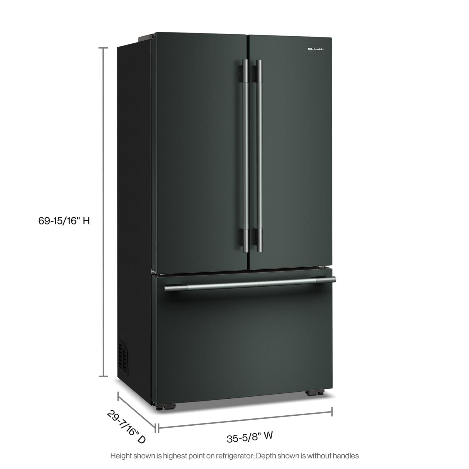 KitchenAid 36" 24.8 Cu. Ft. Juniper Counter-Depth French Door Refrigerator with Internal Water Dispenser – KRFC336SJP