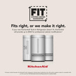 KitchenAid 42" 26.0 Cu. Ft. Panel-Ready Built-In Side-by-Side Refrigerator with Platinum Interior – KBSN742TPA--