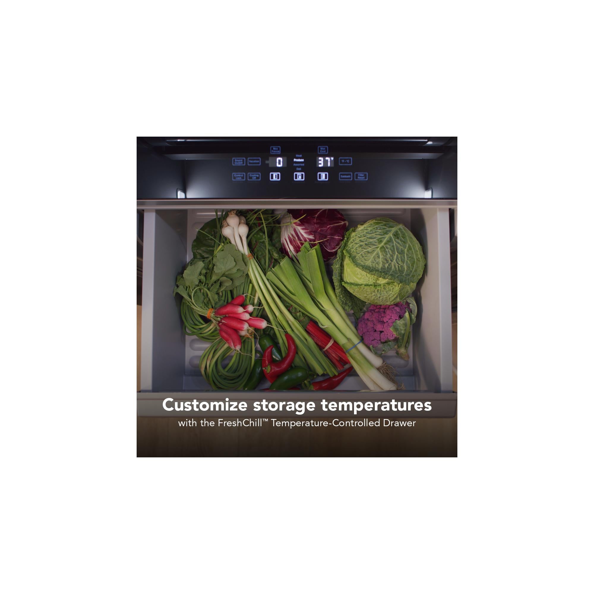 KitchenAid 48" 30.0 Cu. Ft. Panel-Ready Built-In Side-by-Side Refrigerator with Platinum Interior – KBSN748TPA--