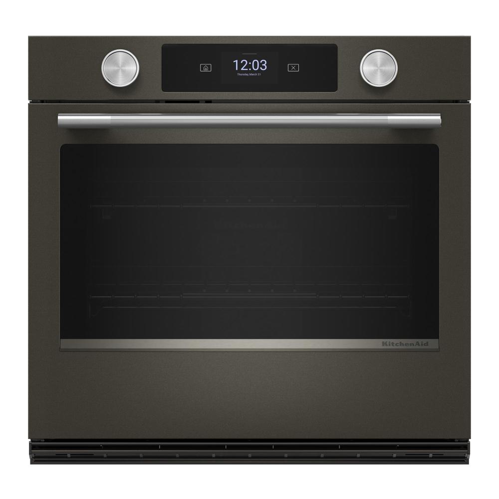 KitchenAid Black Ore 30" Wall Oven with Intelligent Cooking Camera (5 cu ft) - KOES930SBE