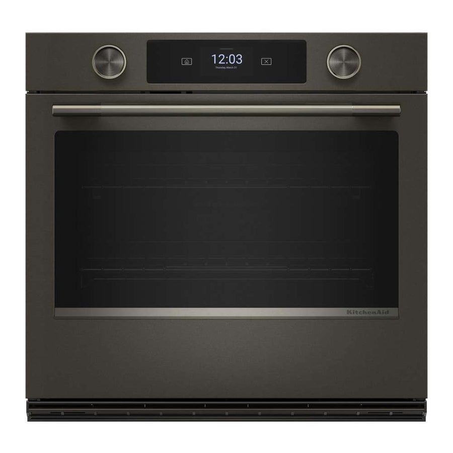 KitchenAid Black Ore 30" Wall Oven with Intelligent Cooking Camera (5 cu ft) - KOES930SBE
