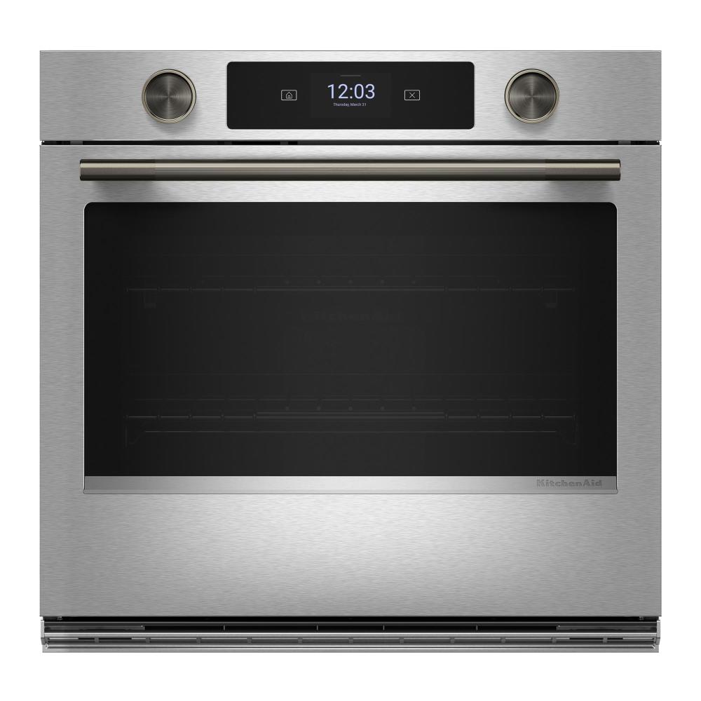 KitchenAid PrintShield™ Stainless 30" Wall Oven with Intelligent Cooking Camera (5 cu ft) - KOES930SPS