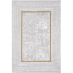 Merinos Lazer 6'6" x 9'5" Area Rug - Light Grey