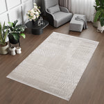 Merinos Lazer 6'6" x 9'5" Area Rug - Cream, Beige