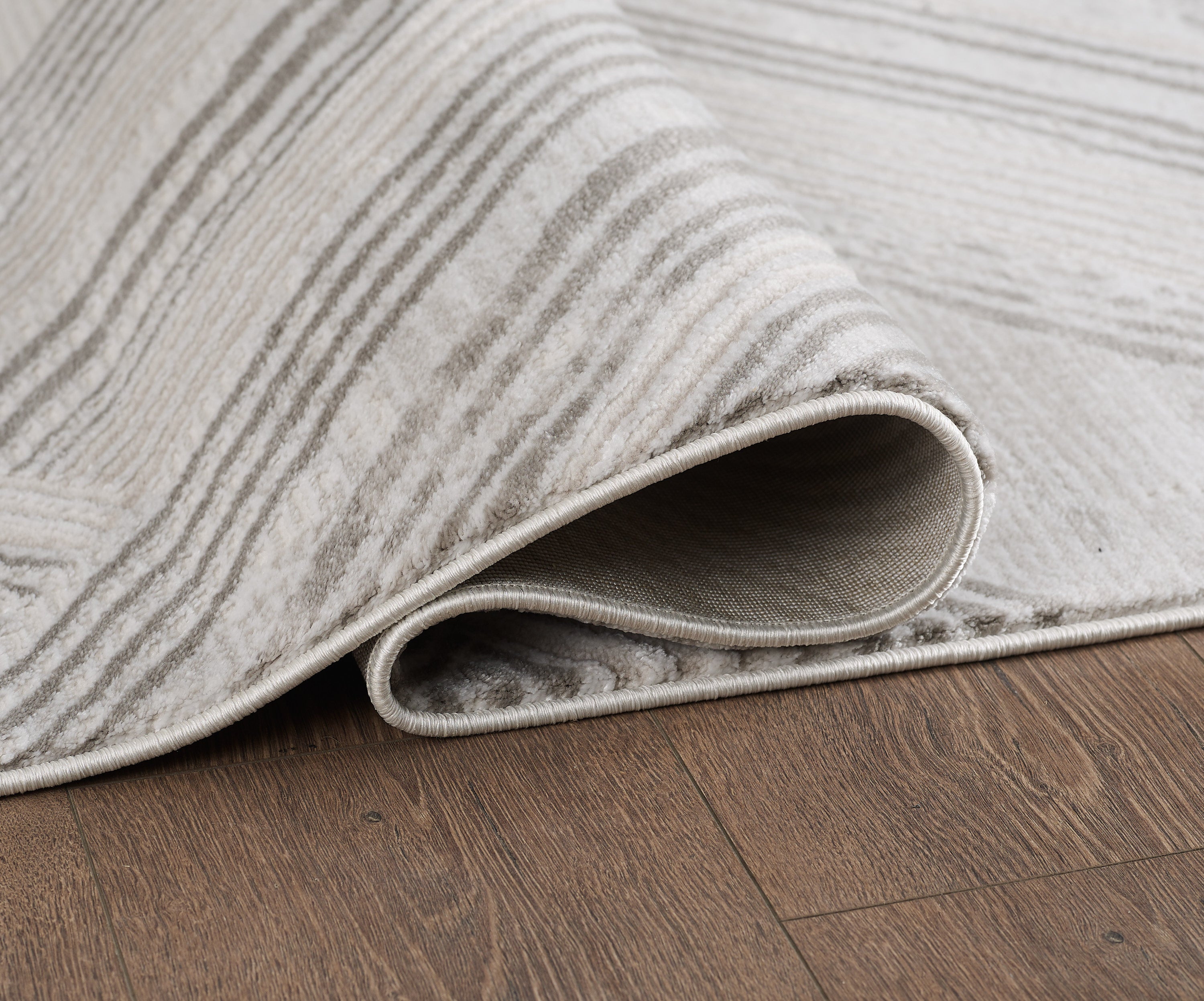 Merinos Lazer 7'8" x 10'8" Area Rug - Cream