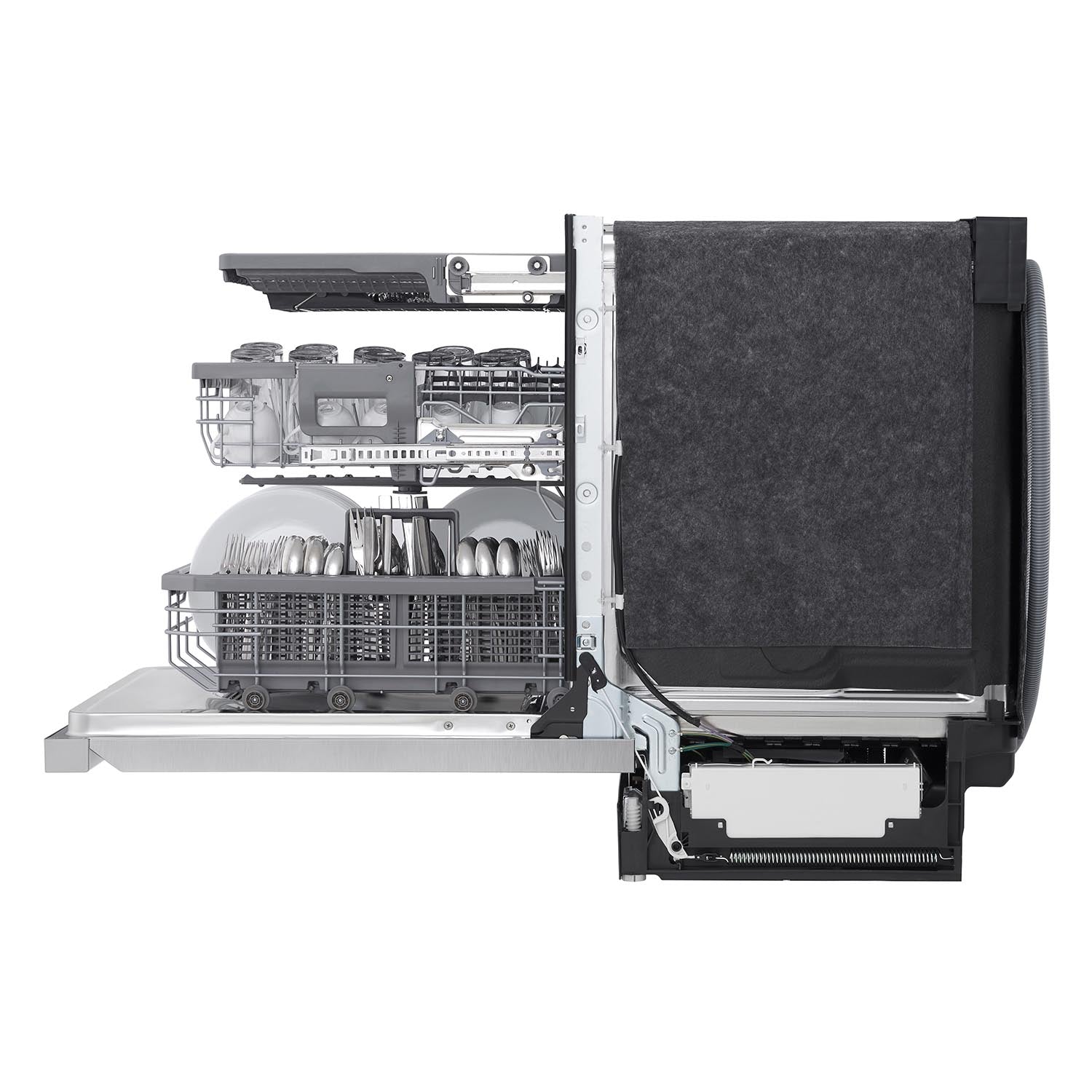 LG Stainless Steel Smart Dishwasher with QuadWash™ Pro, TrueSteam® and Dynamic Dry™- LDPS6762S