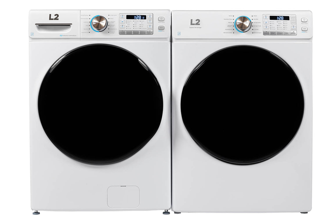 L2 White Front Load Washer with French Display (5.2 Cu. Ft) - LF52N3AWWFR