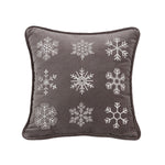 Snowflakie Christmas Velvet Decorative Cushion