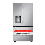 LG 35.75" 24 Cu. Ft. Smudge Resistant Stainless Steel Counter-Depth MAX™ with Zero Clearance™ French Door Refrigerator - LF24Z6530S--