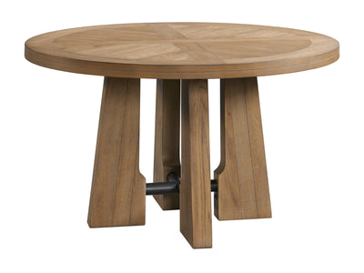 Landmark Round Dining Table - Brown