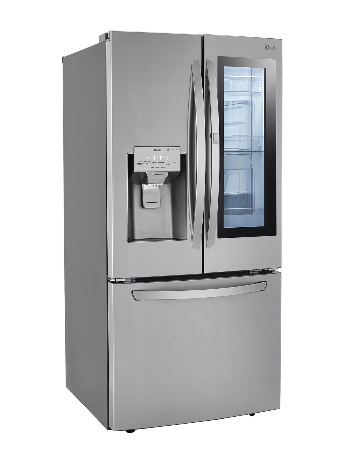 LG Smudge Resistant Stainless Steel 33" Standard Depth Instaview