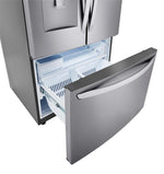 LG 36" 29 Cu. Ft. Platinum Silver French Door Refrigerator - LRFWS2906V