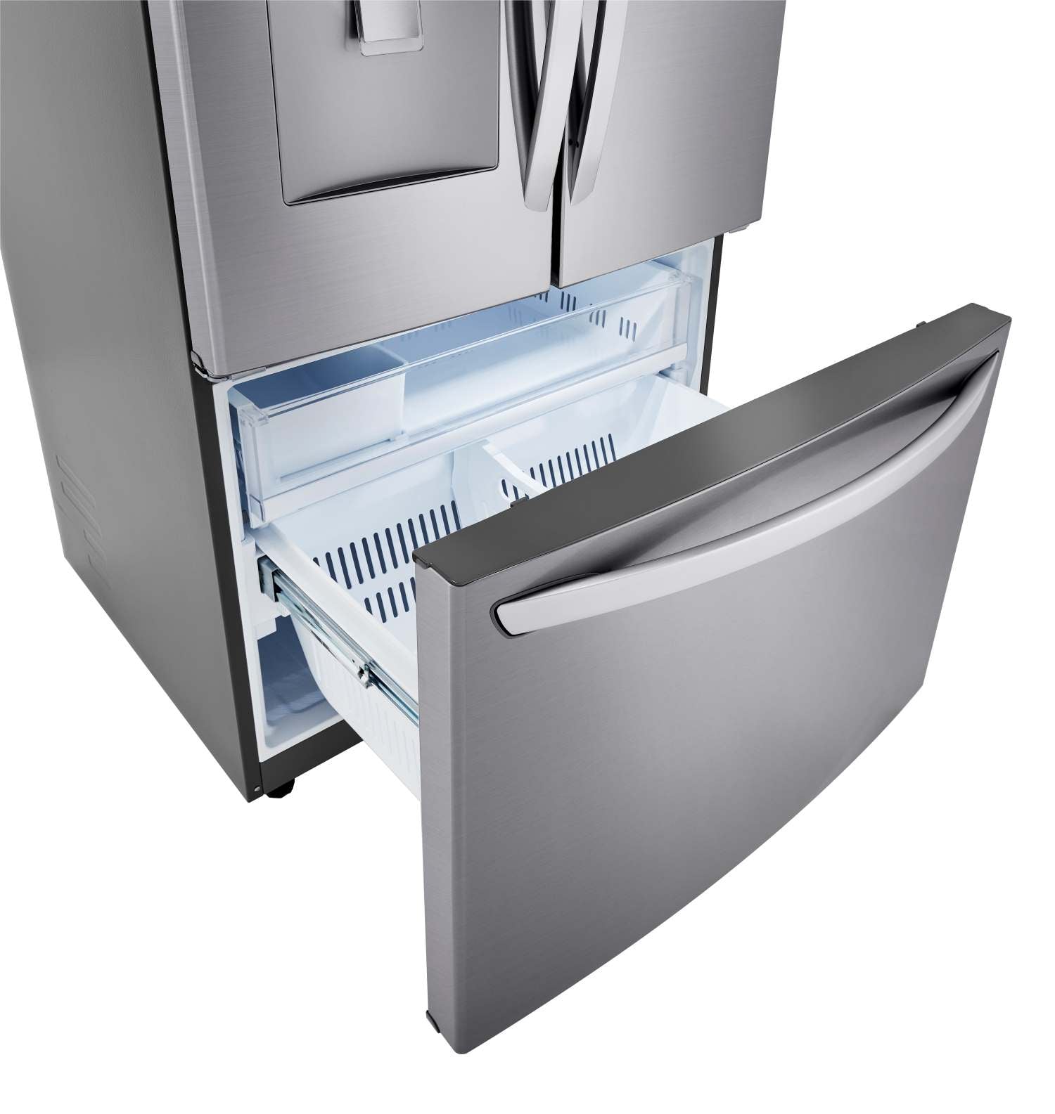 LG 36" 29 Cu. Ft. Platinum Silver French Door Refrigerator - LRFWS2906V