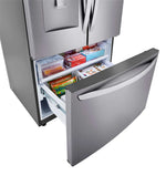 LG 36" 29 Cu. Ft. Platinum Silver French Door Refrigerator - LRFWS2906V