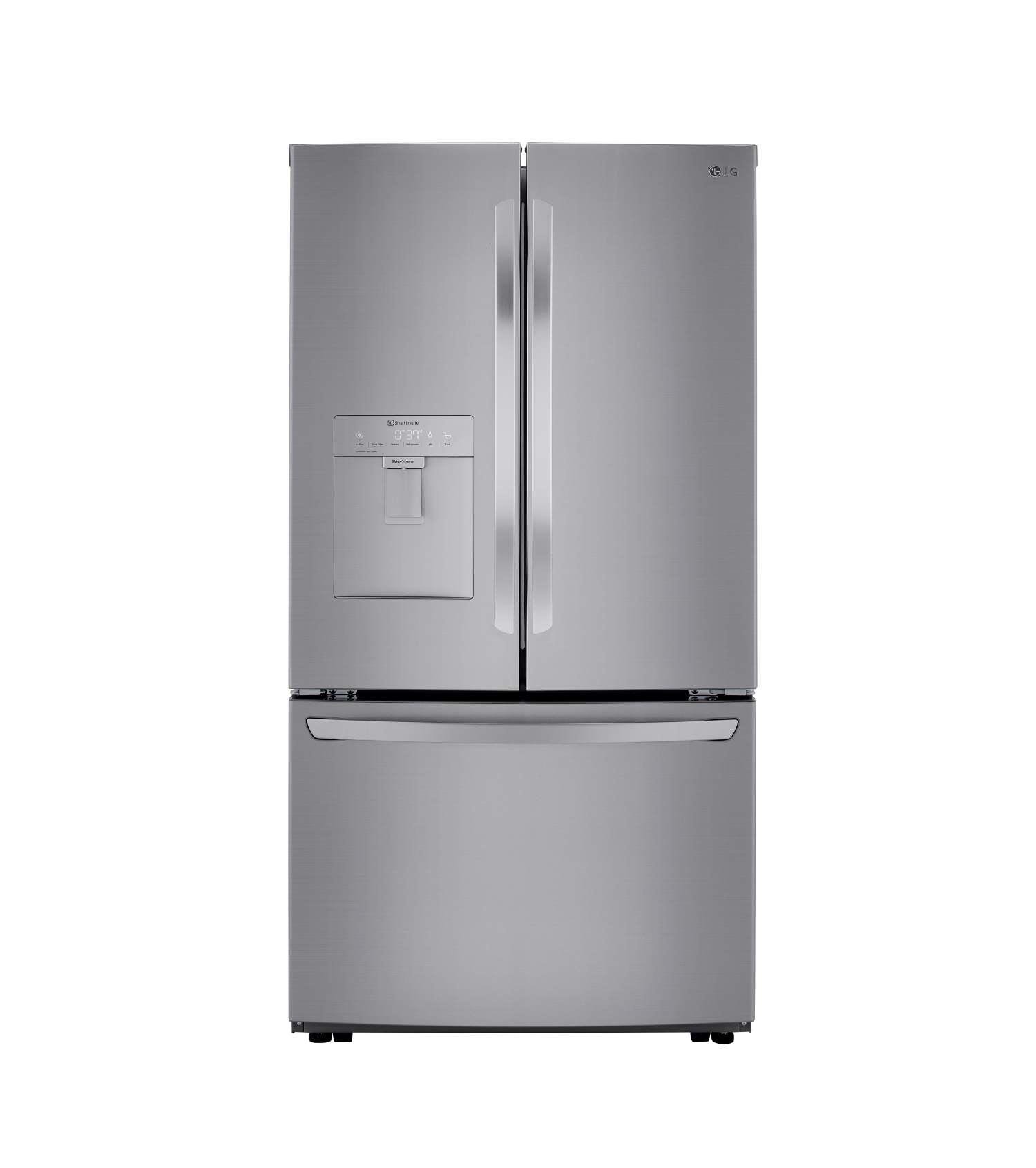 LG 36" 29 Cu. Ft. Platinum Silver French Door Refrigerator - LRFWS2906V