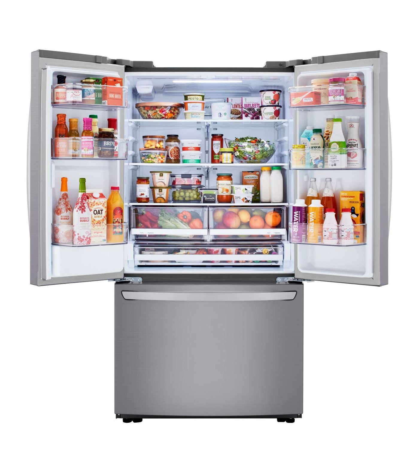 LG Platinum Silver 36" French Door Refrigerator (29 Cu.Ft) - LRFWS2906V