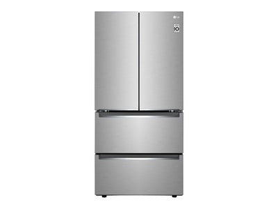 LG Smudge-Proof Stainless Steel 33" Counter Depth 4-Door Refrigerator (19 Cu.Ft.) - LRMNC1803S