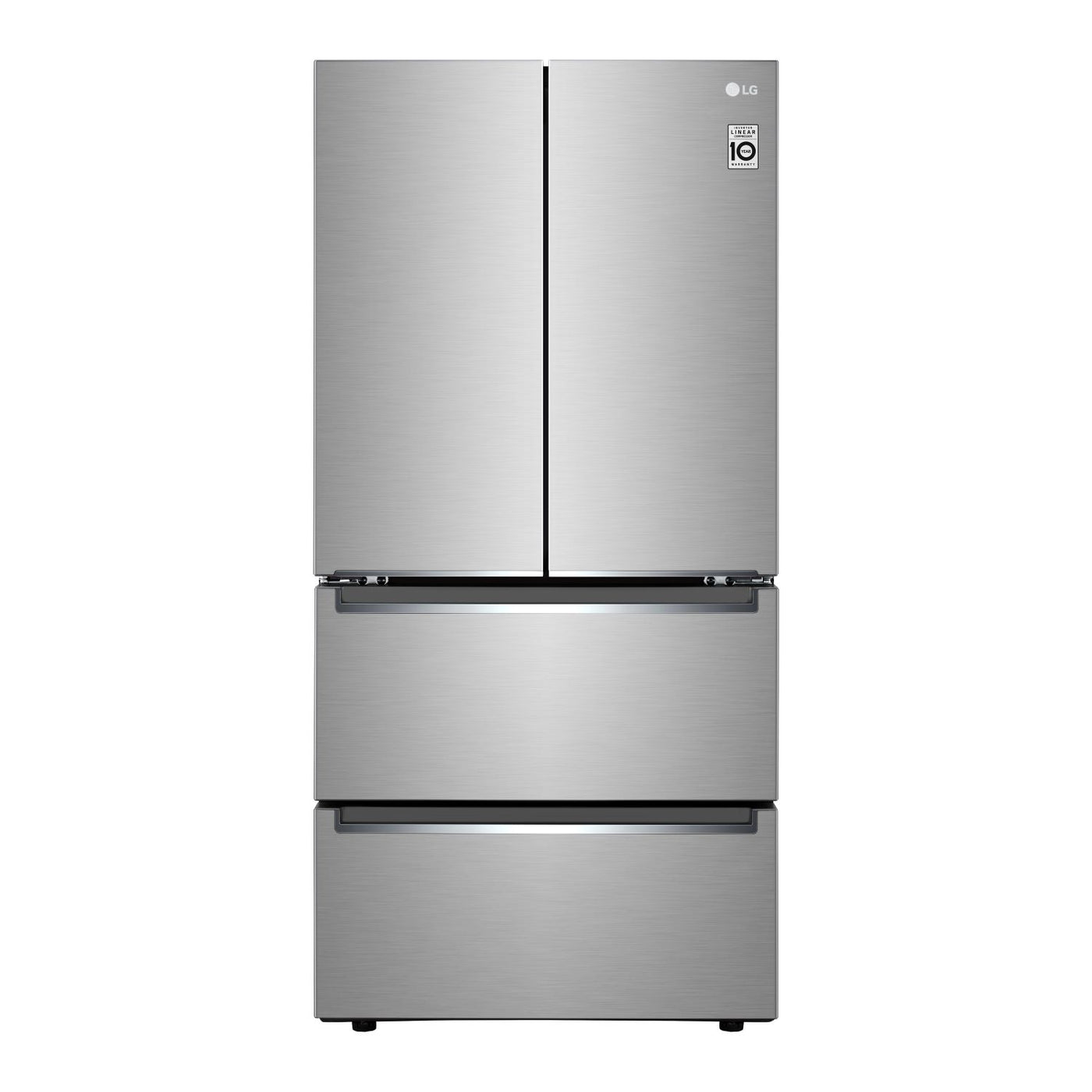 LG Smudge Resistant Stainless Steel 33" Counter Depth 4-Door Refrigerator (19 Cu.Ft.) - LRMNC1803S