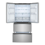 LG 33" 19 Cu. Ft. Smudge Resistant Stainless Steel Counter-Depth 4-Door French Door Refrigerator - LRMNC1803S