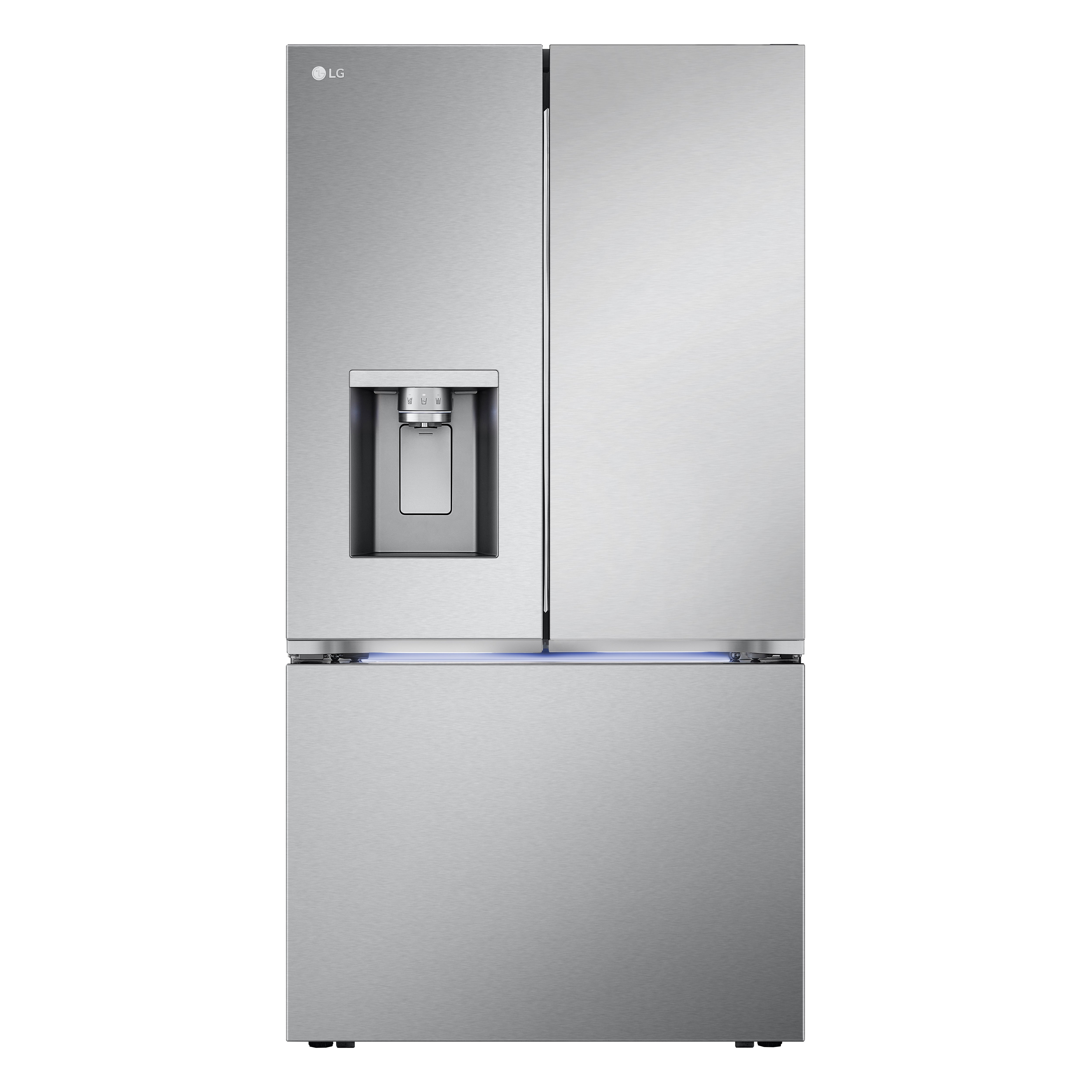 LG 35.75" 31 Cu. Ft. Stainless Steel  3-Door French Door Refrigerator with Four Types of Ice - LRYXS3106S