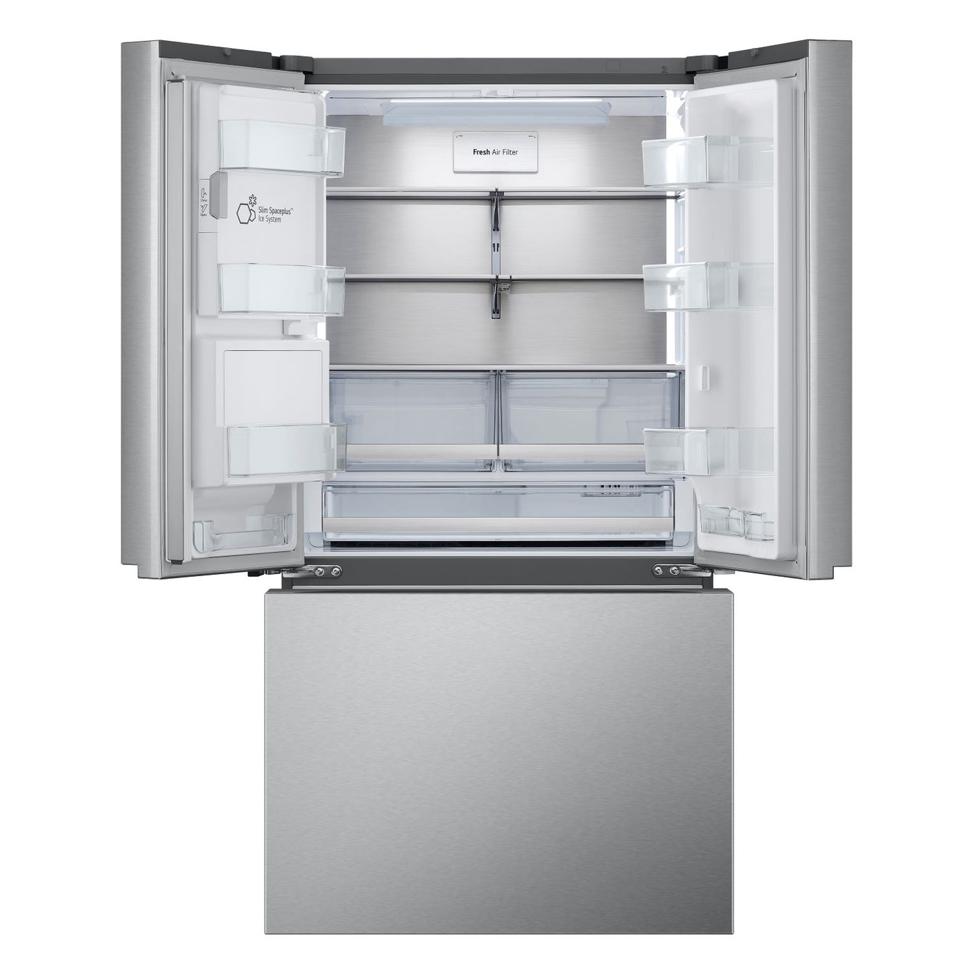 LG Stainless Steel 35.75" 3-Door French Door Refrigerator with Four Types of Ice (31 Cu.Ft.) - LRYXS3106S
