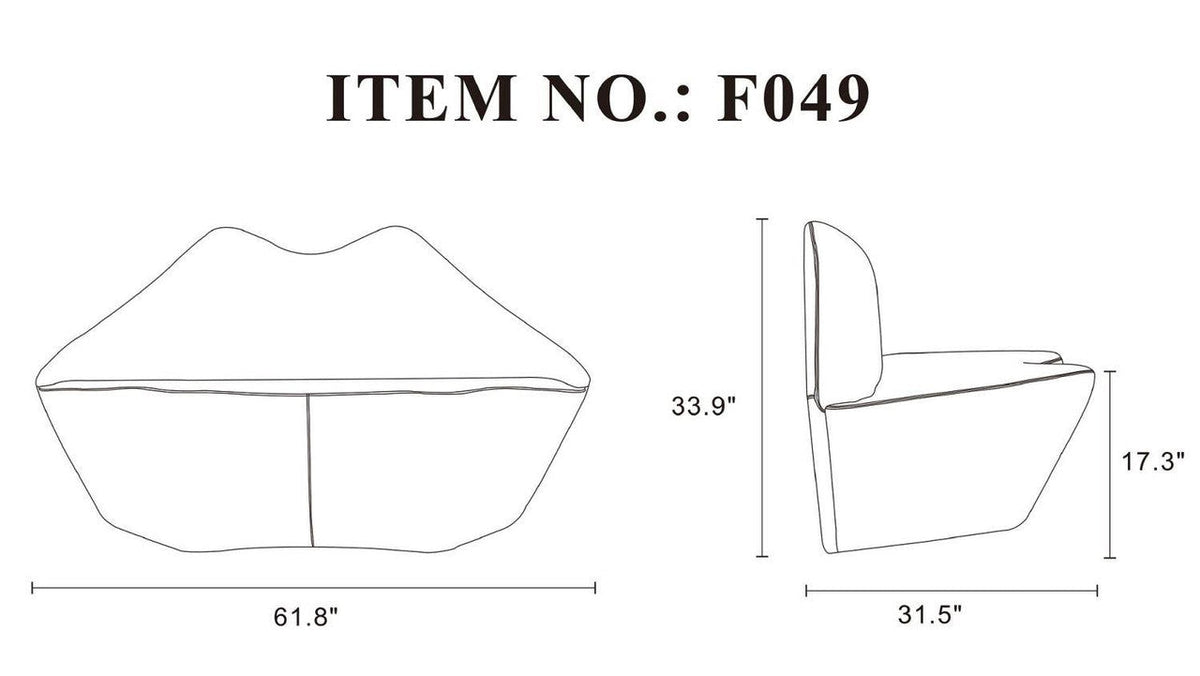 Kaspi Loveseat - White