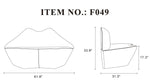 Kaspi Loveseat - White