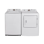 L2 White Top Load Washer with French Display (4.3 Cu. Ft) & White Electric Dryer with French Display (6.7 Cu. Ft) - LT43A3AWWFR/LE43A3AWWFR