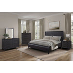 Elure 3 - Piece Queen Waterfall Panel Bed - Peppercorn