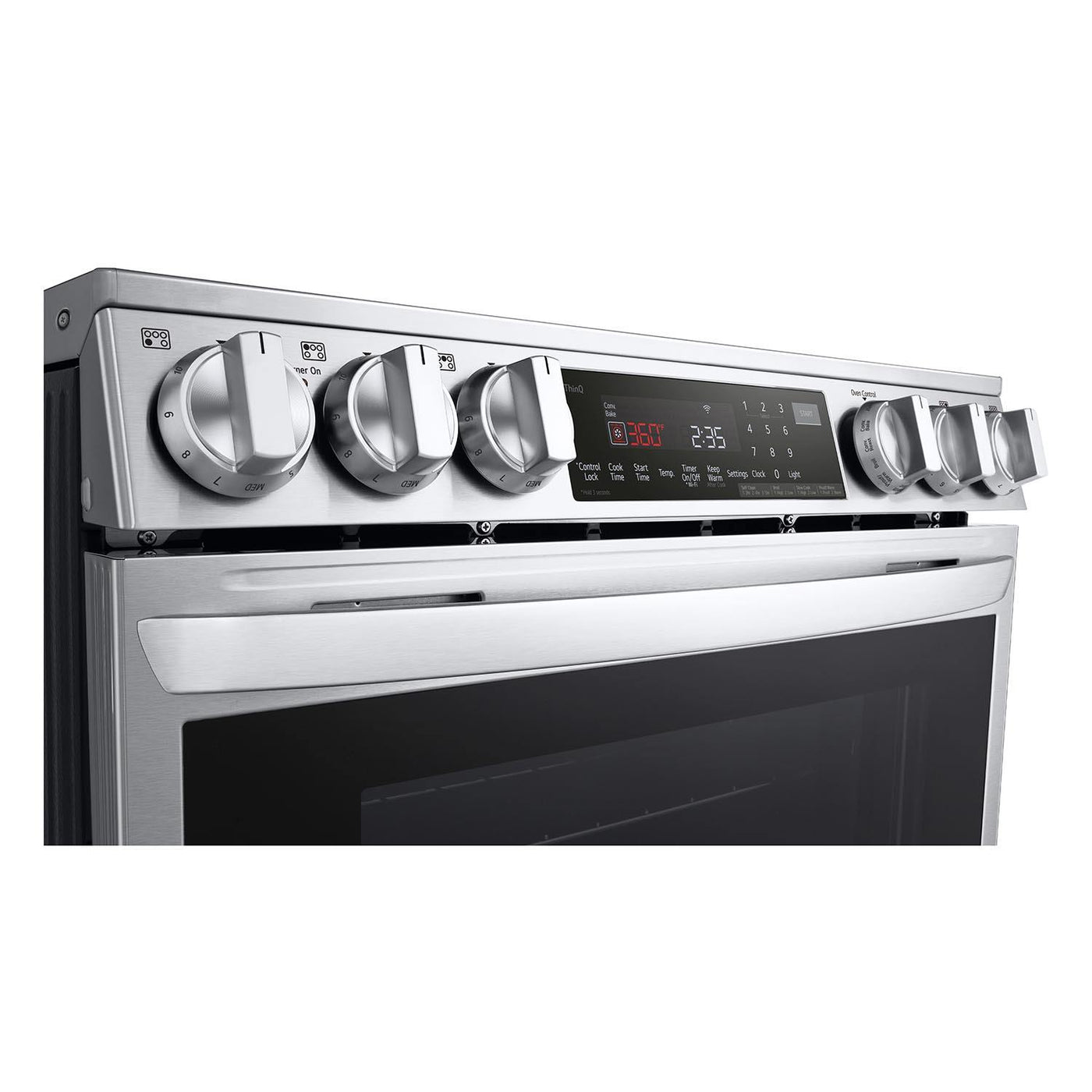 LG Stainless Steel 6.3 cu. ft. Smart Wi-Fi Enabled Induction Slide-in Range with ProBake® Convection and EasyClean® - LSIL6336F