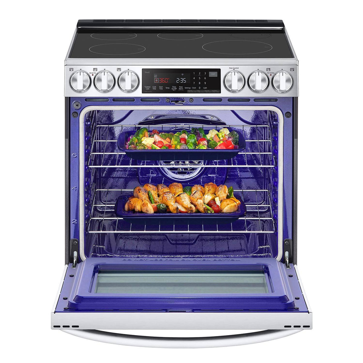 LG Stainless Steel 6.3 cu. ft. Smart WiFi Enabled Induction Slidein