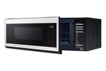 Samsung BESPOKE White Glass Over the Range Microwave (1.1 cu. ft) - ME11CB751012AC