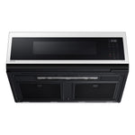 Samsung BESPOKE White Glass Over the Range Microwave (1.1 cu. ft) - ME11CB751012AC