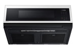 Samsung BESPOKE White Glass Over the Range Microwave (1.1 cu. ft) - ME11CB751012AC