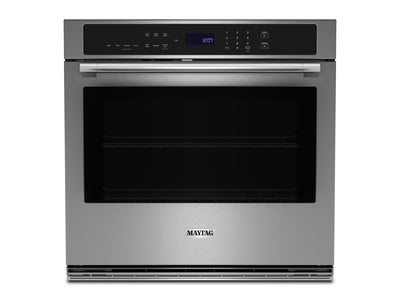 Maytag Fingerprint Resistant Stainless Steel Wall Oven with Air Fry (5.00 Cu Ft) - MOES6030LZ