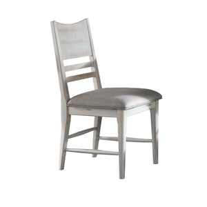 Modern Rustic Dining Chair - Weathered White