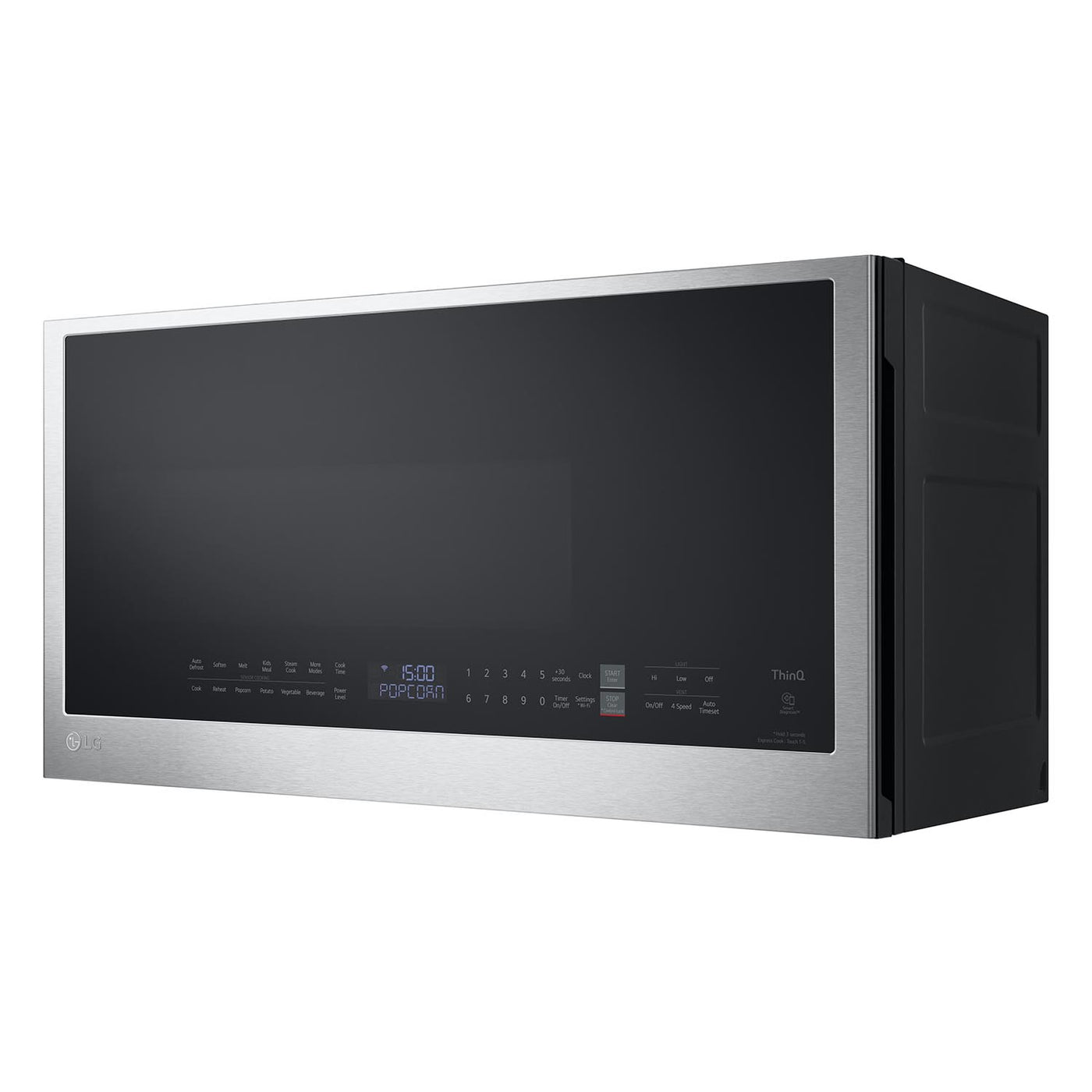 LG Smudge Resistant Stainless Steel Smart Wi-Fi Enabled Over-the-Range Microwave with EasyClean® (2.0 cu. ft.) - MVEL2033F