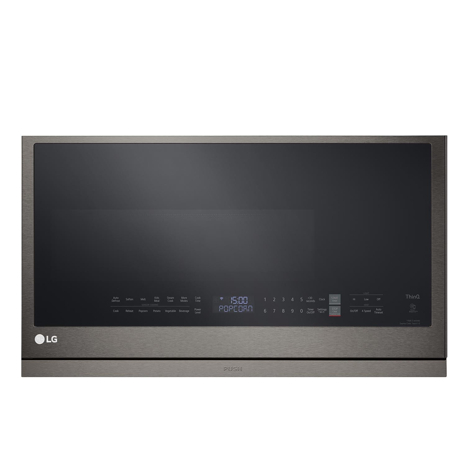 LG Black Stainless Smart Wi-Fi Enabled Over-the-Range Microwave