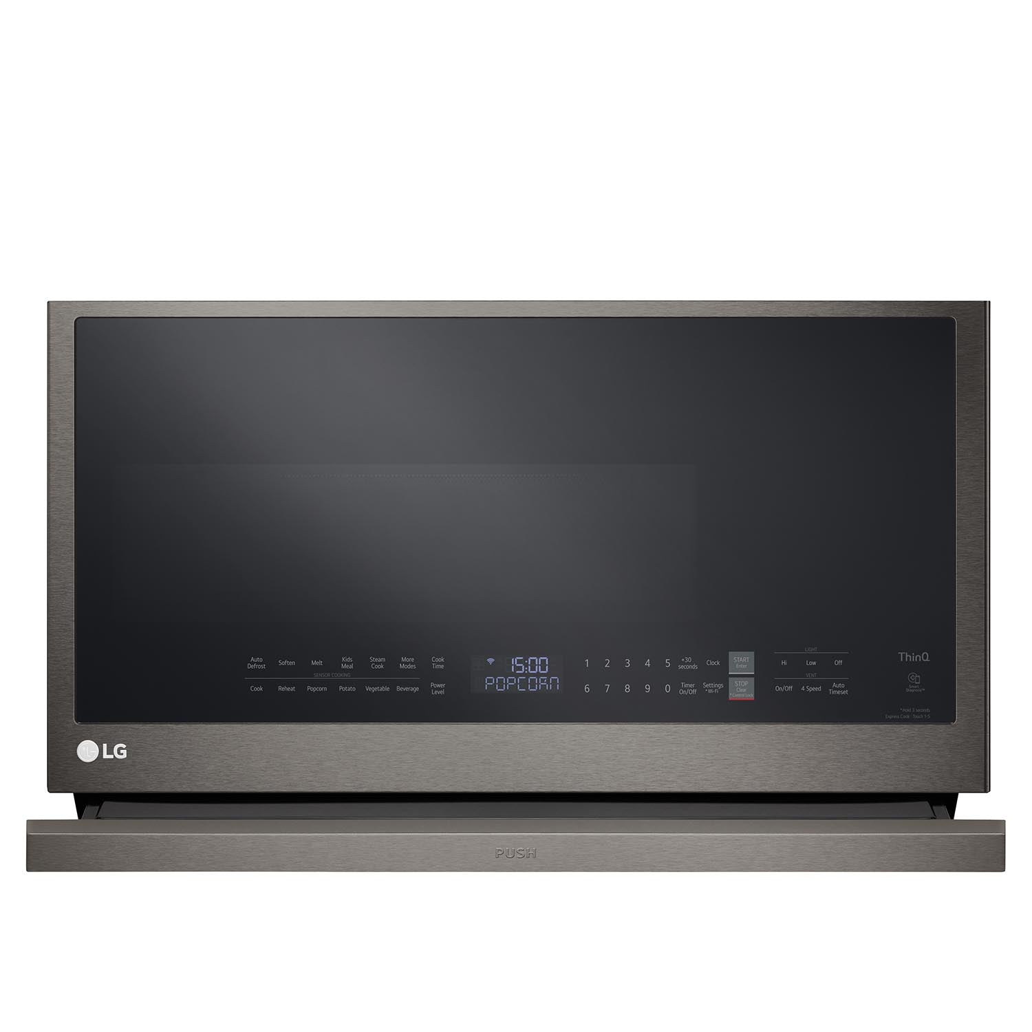 LG Black Stainless Smart Wi-Fi Enabled Over-the-Range Microwave