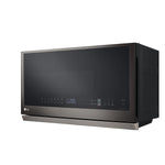 LG Black Stainless Smart Wi-Fi Enabled Over-the-Range Microwave with ExtendaVent® 2.0 & EasyClean® (2.1 cu. ft.) - MVEL2137D